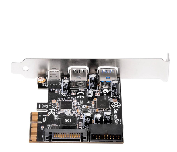 SilverStone 1x USB3.1 Typ-C + 2x USB3.0 + 2x wewnętrzne USB3.0 - PCIe - 1187010 - zdjęcie 2